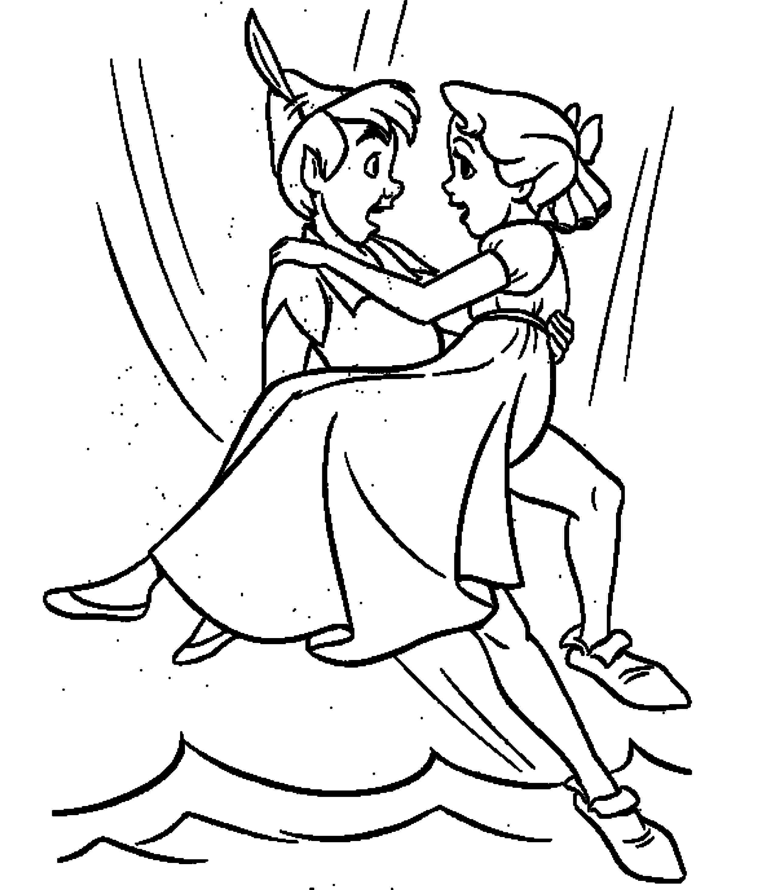 peter pan wendy coloring pages