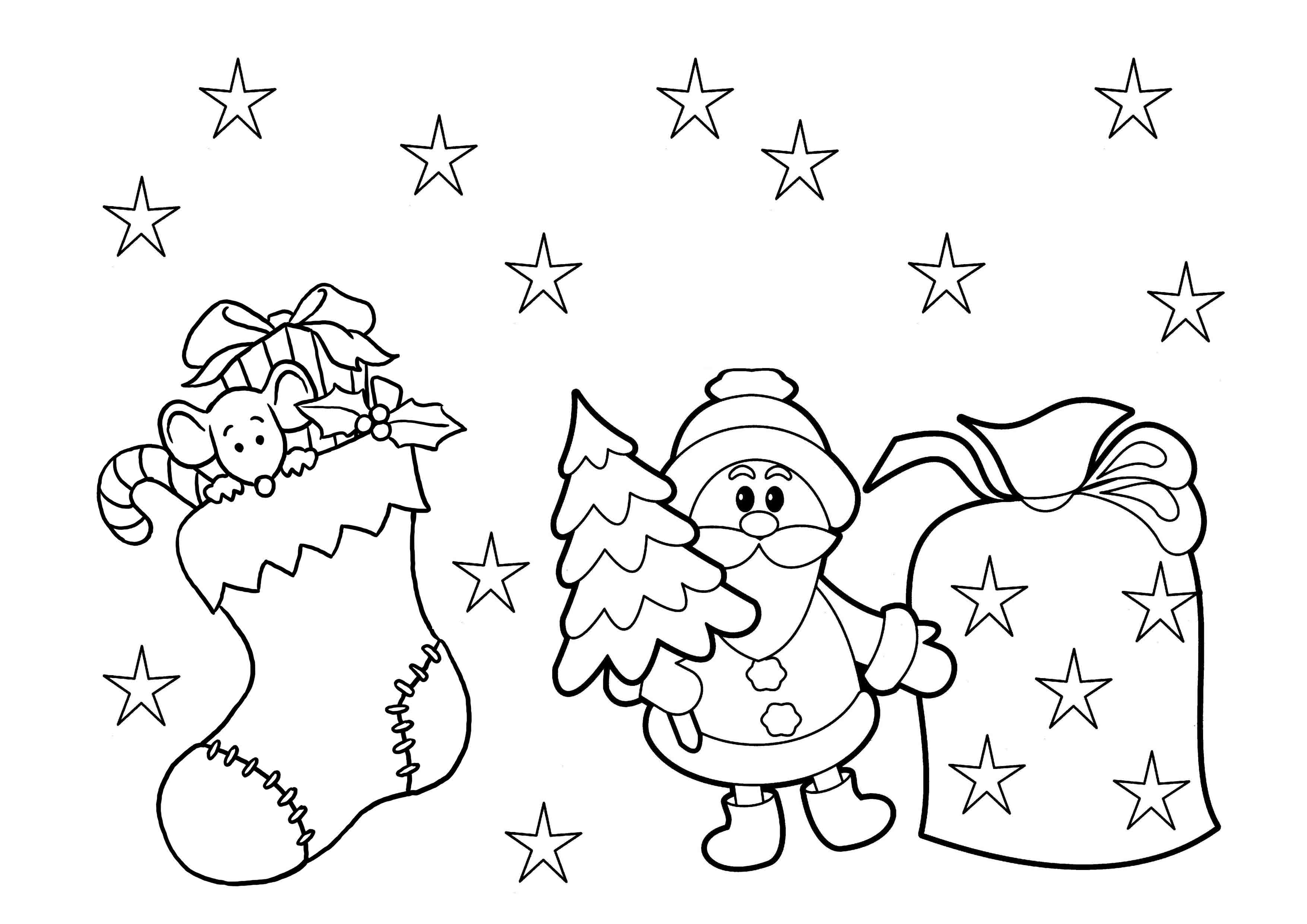 preschool-christmas-coloring-pages-printable | | BestAppsForKids.com