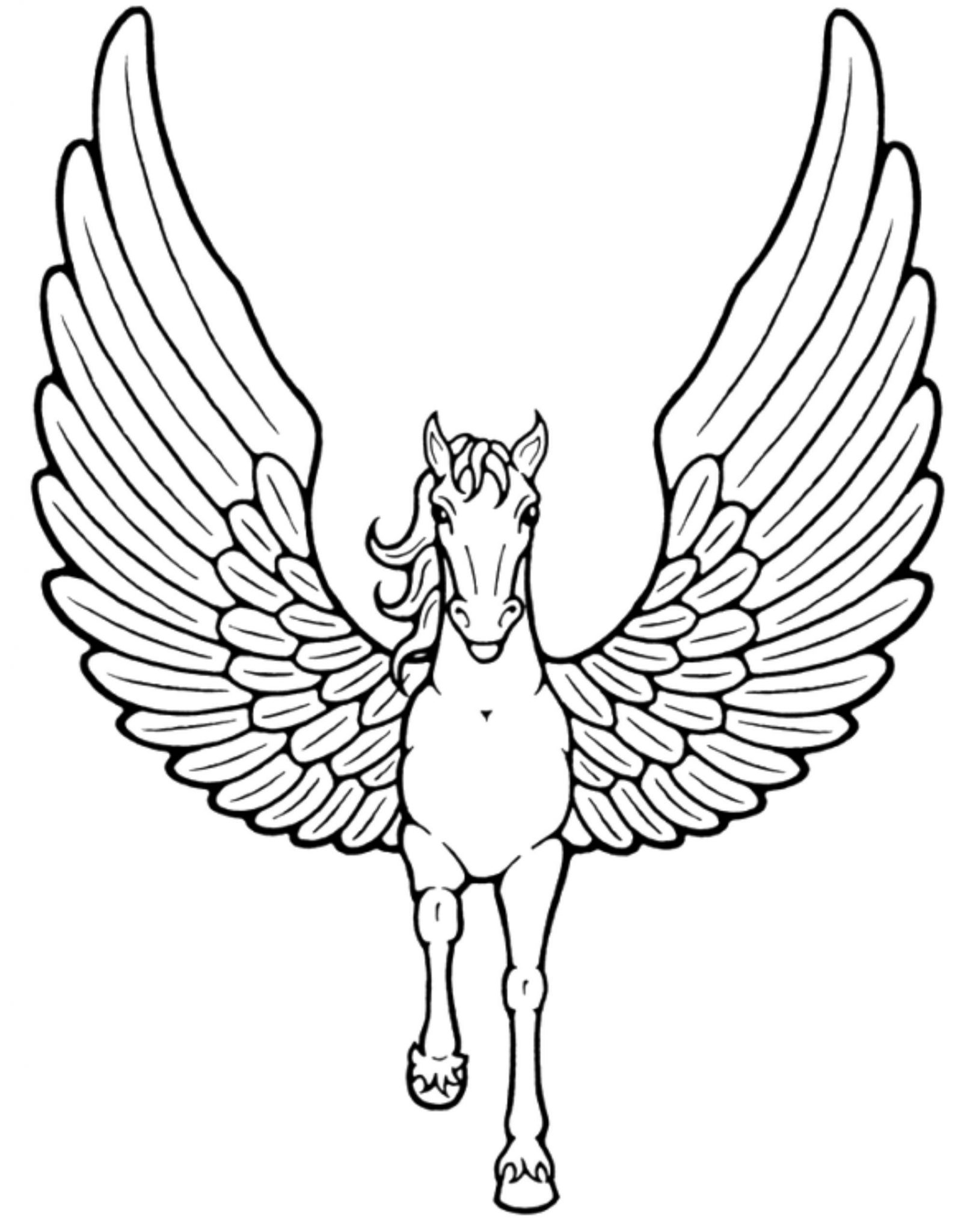 Download Print & Download - Unicorn Coloring Pages for Children