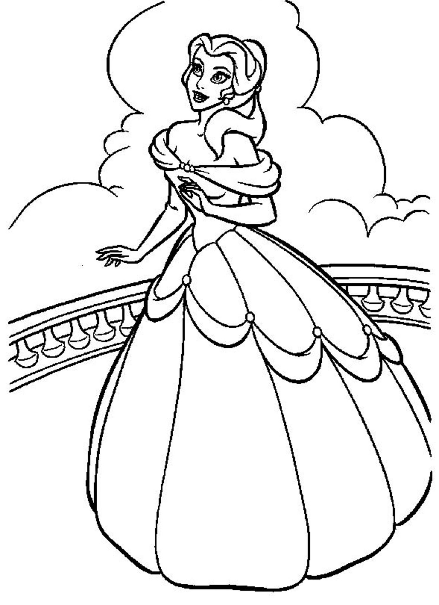 princess coloring page     BestAppsForKids.com