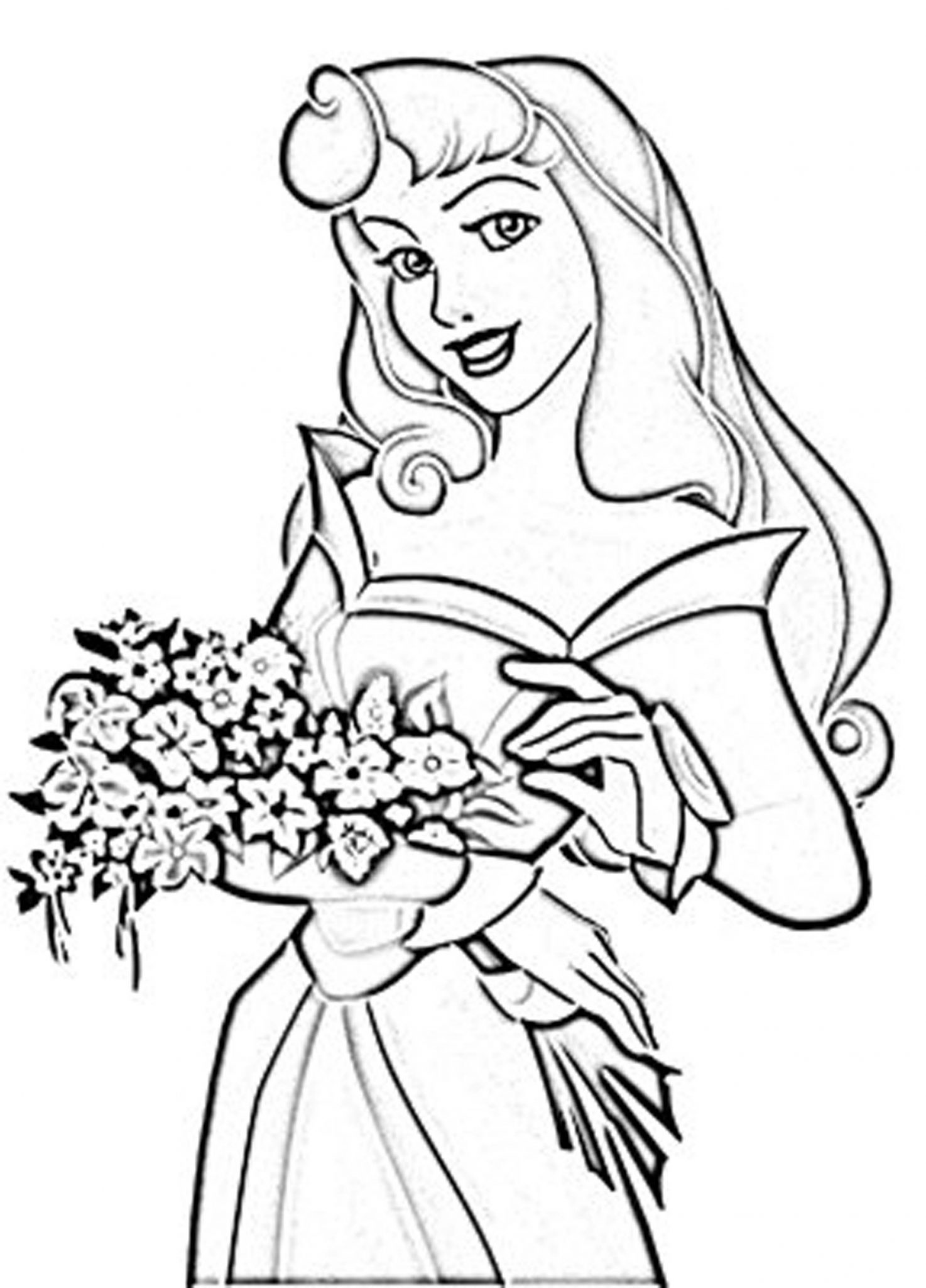 Print & Download - Princess Coloring Pages, Support The Child’s Activity