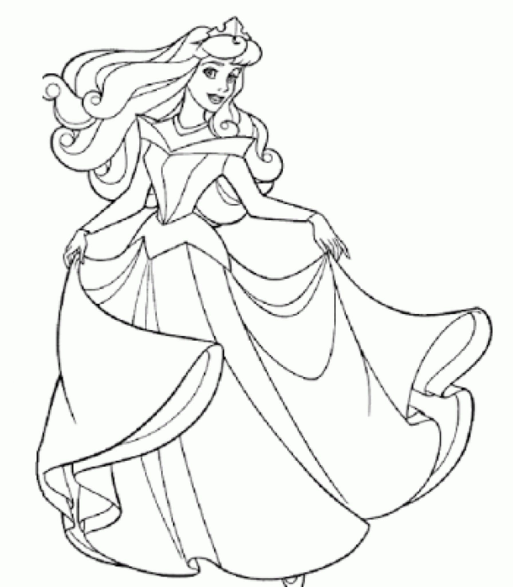 Print & Download   Princess Coloring Pages, Support The Child’s Activity