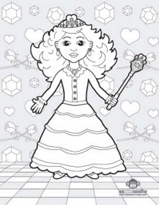 print  download  princess coloring pages support the