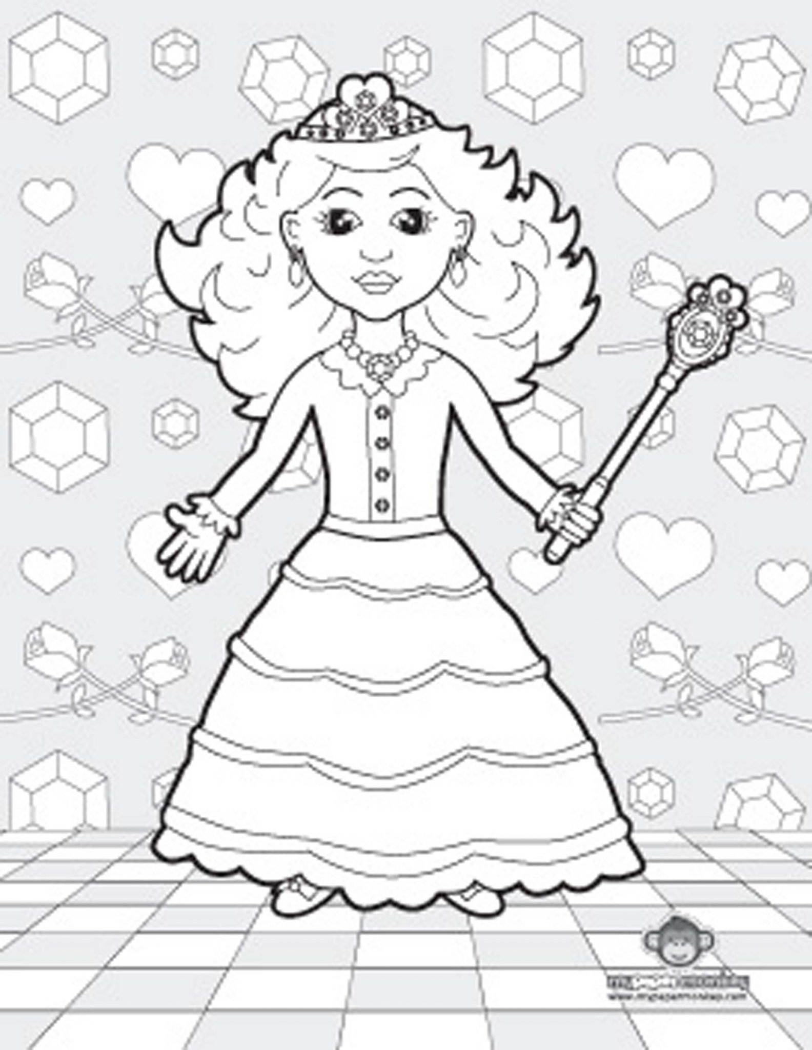 Print Download Princess Coloring Pages Support The Child S Activity