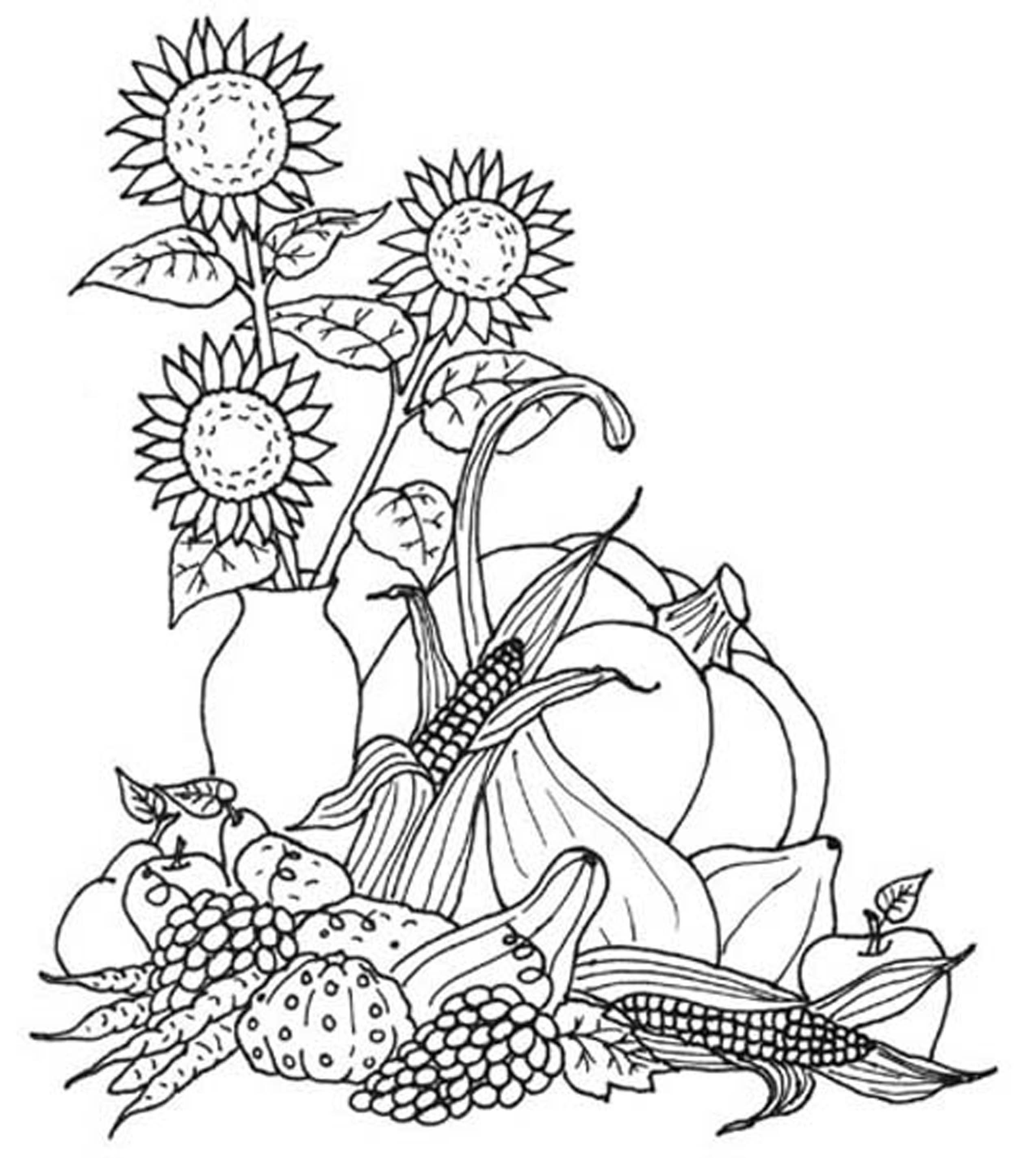 Download Print & Download - Fall Coloring Pages & Benefit of Coloring for Kids