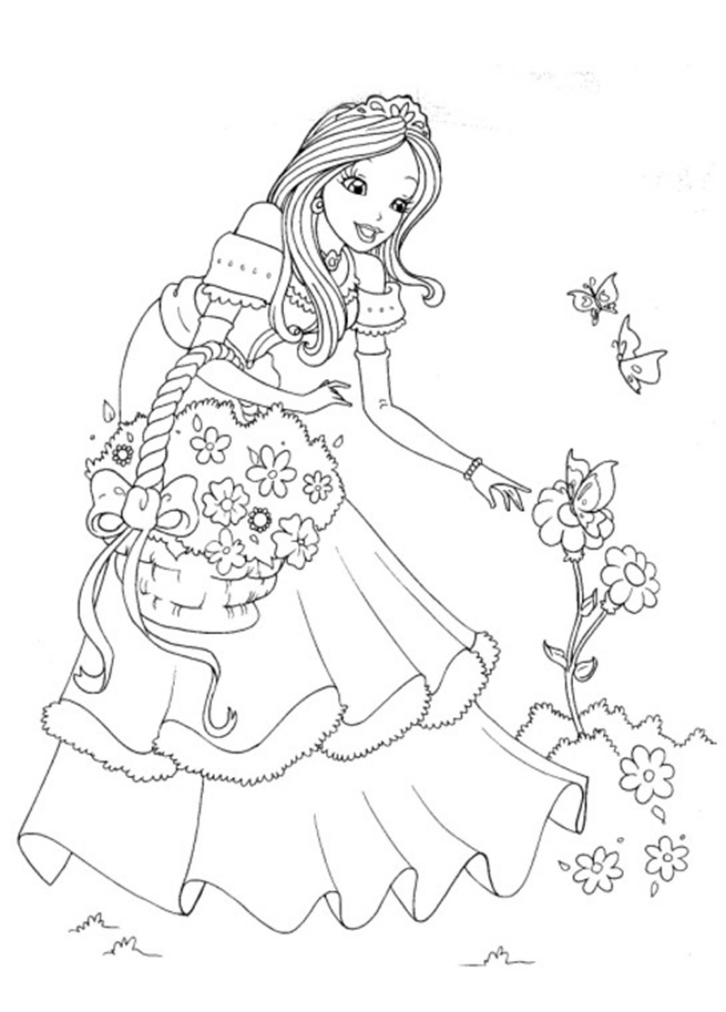 Download Print & Download - Princess Coloring Pages, Support The ...