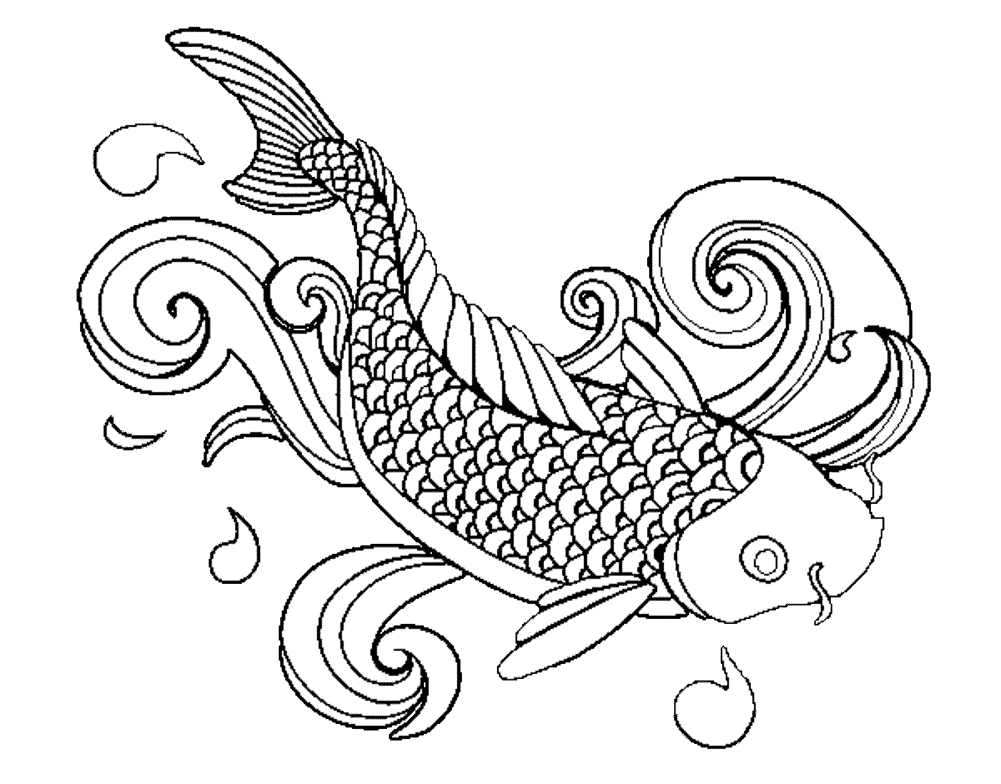 printable fish coloring pages