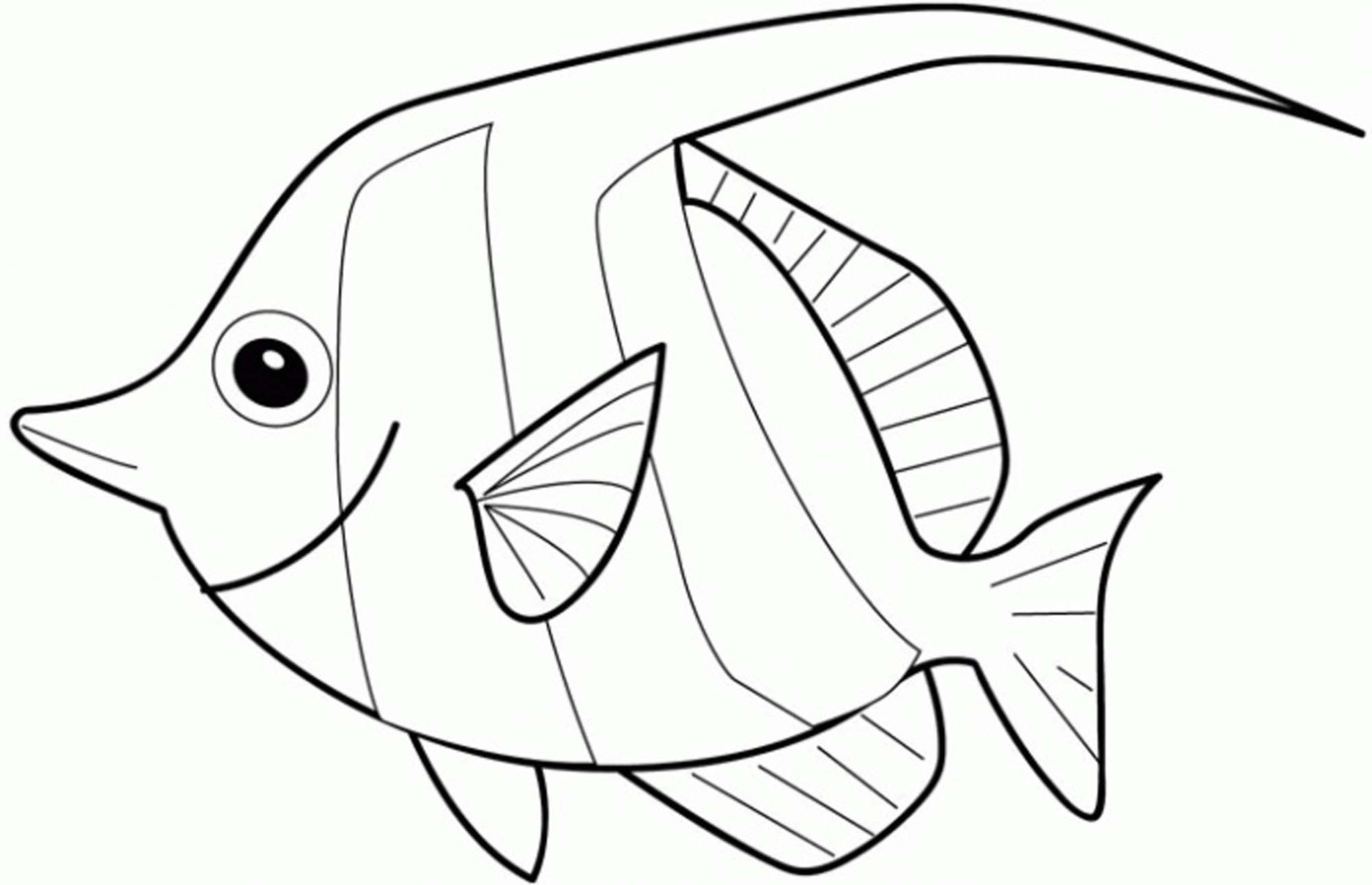 Print & Download - Cute and Educative Fish Coloring Pages