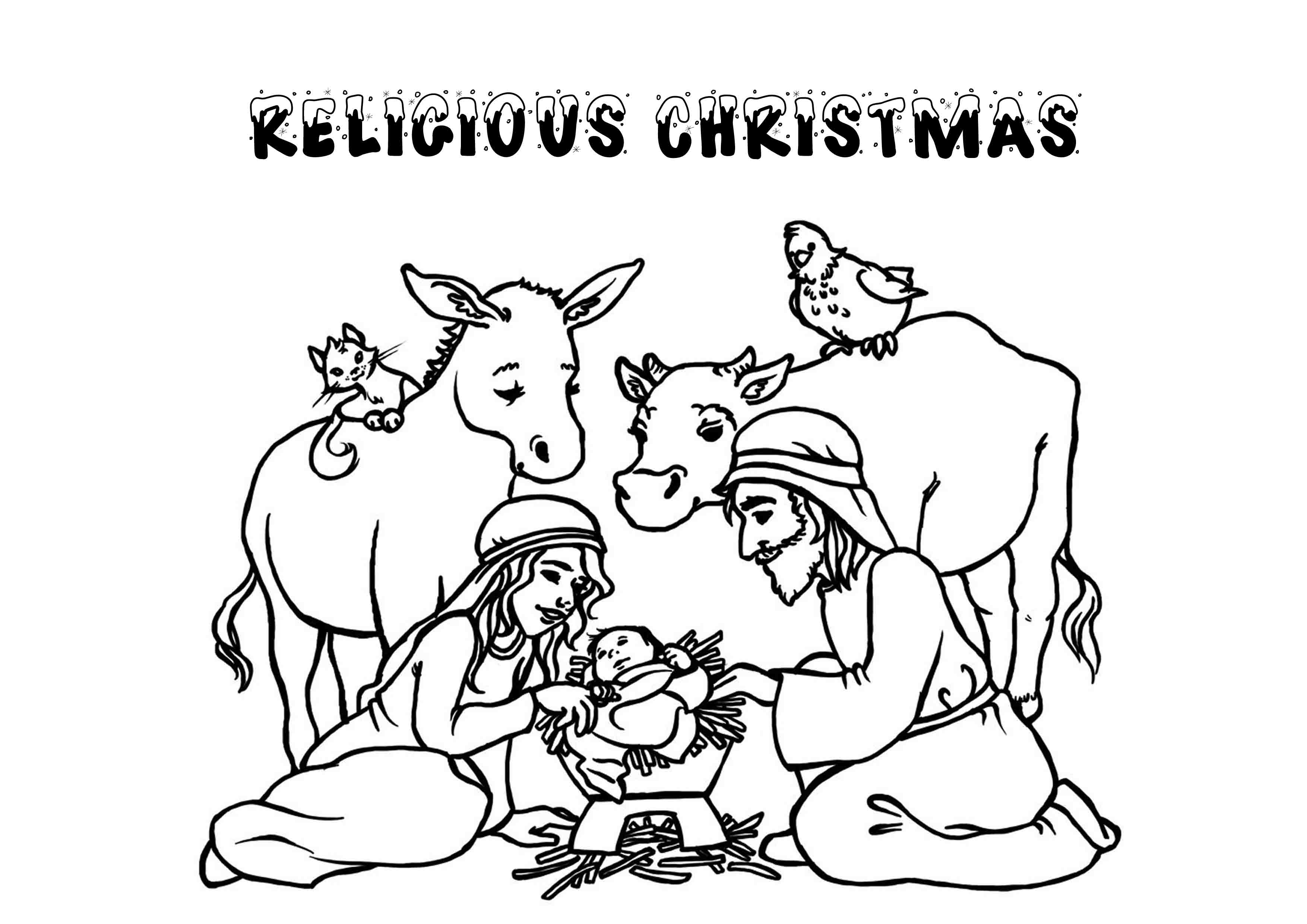 Gallery of Printable Christmas Coloring Pages for Kids