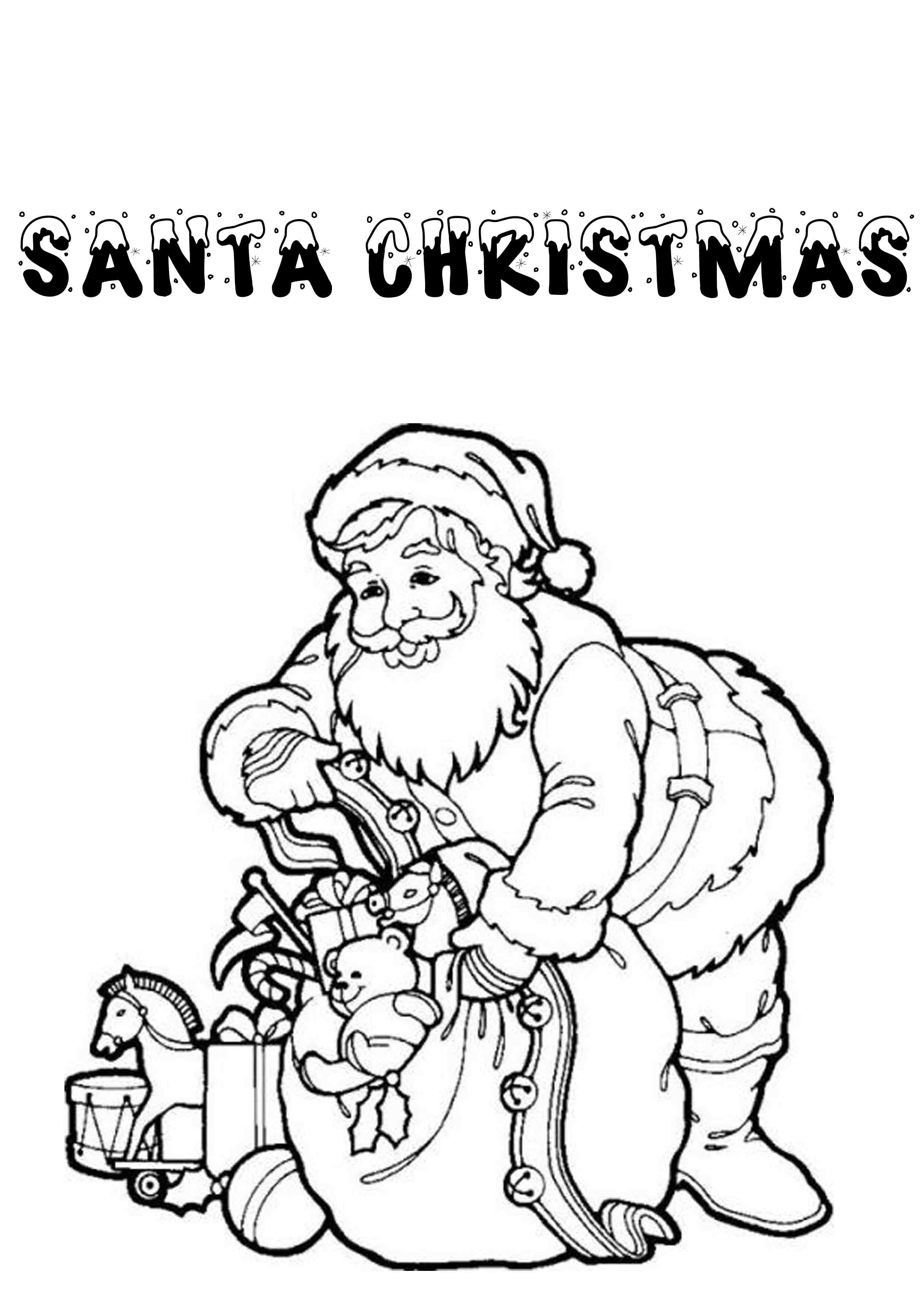 Gallery of Printable Christmas Coloring Pages for Kids