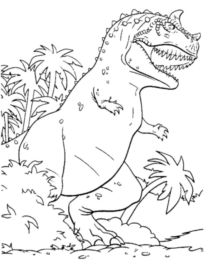print  download  dinosaur trex coloring pages for kids