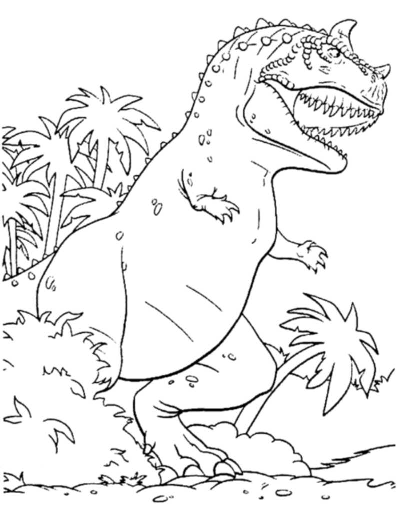 Print & Download - Dinosaur T-Rex Coloring Pages for Kids