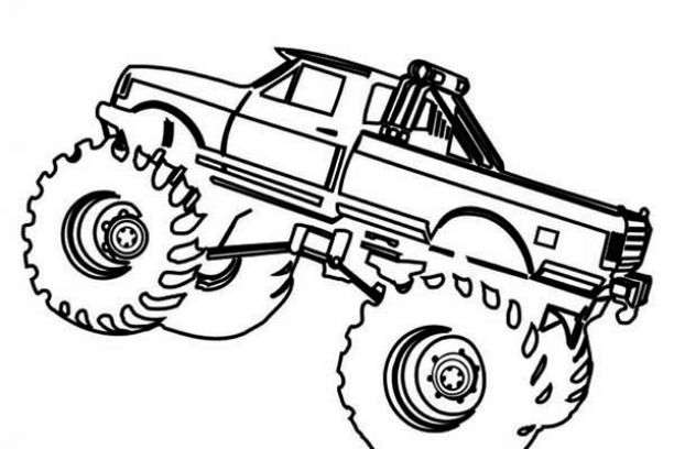 simple-monster-truck-coloring-pages | | BestAppsForKids.com
