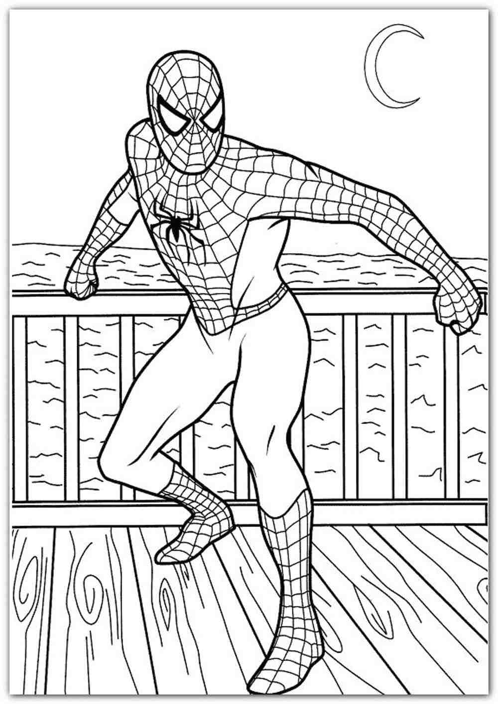 spiderman coloring pages