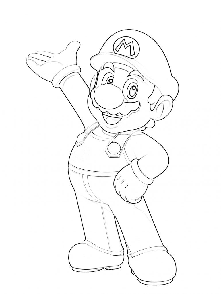 20+ Free Super Mario Coloring Pages for Kids