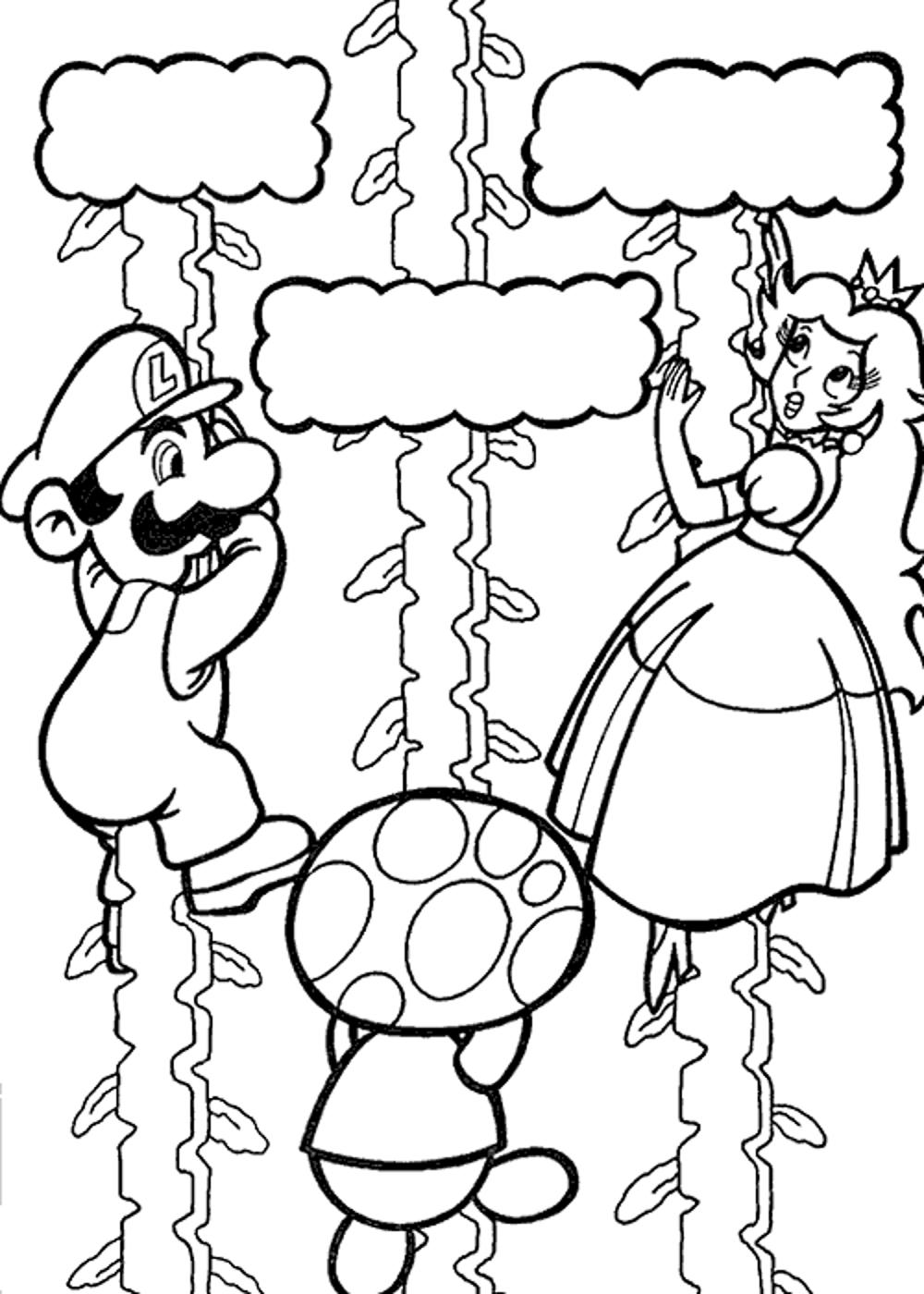 super mario galaxy coloring pages