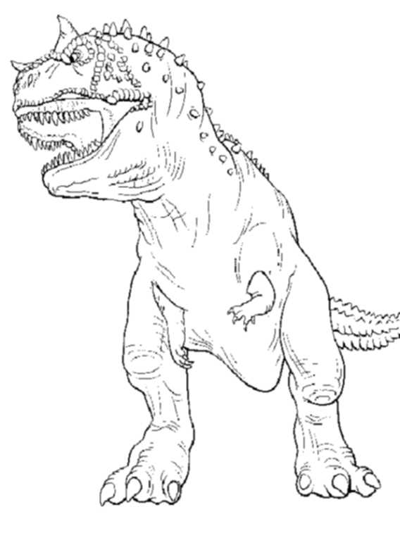 t-rex-coloring-page-jurassic-world | | BestAppsForKids.com