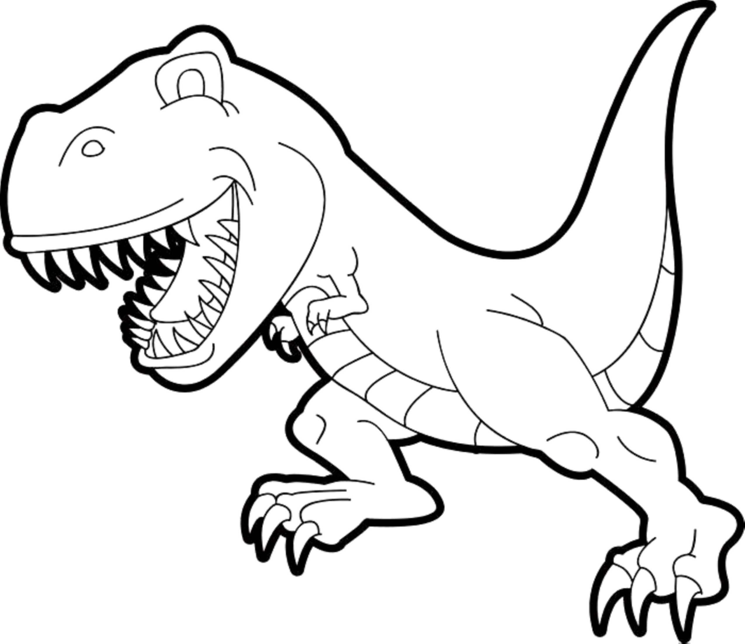 Print & Download Dinosaur TRex Coloring Pages for Kids