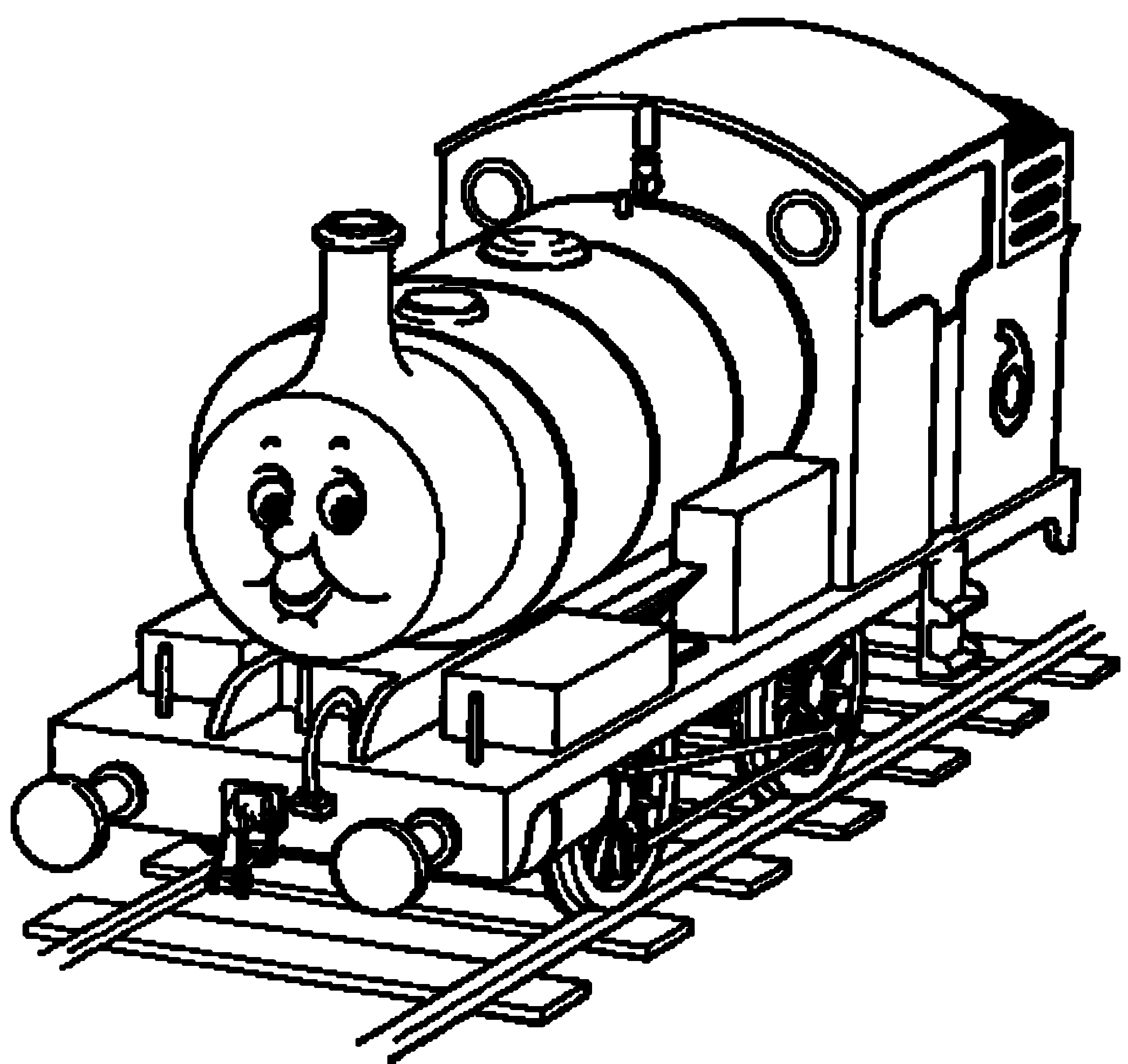 Print & Download - Thomas the Train Theme Coloring Pages