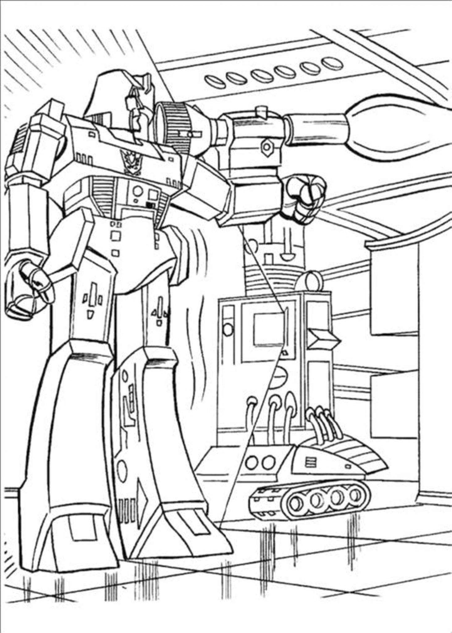 Download Print & Download - Inviting Kids to Do the Transformers Coloring Pages