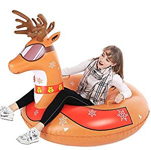 Inflatable Reindeer Snow Tube