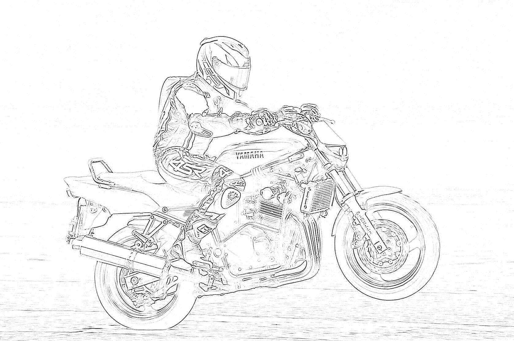 Printables Free Motorcycle Coloring Pages | BAPS