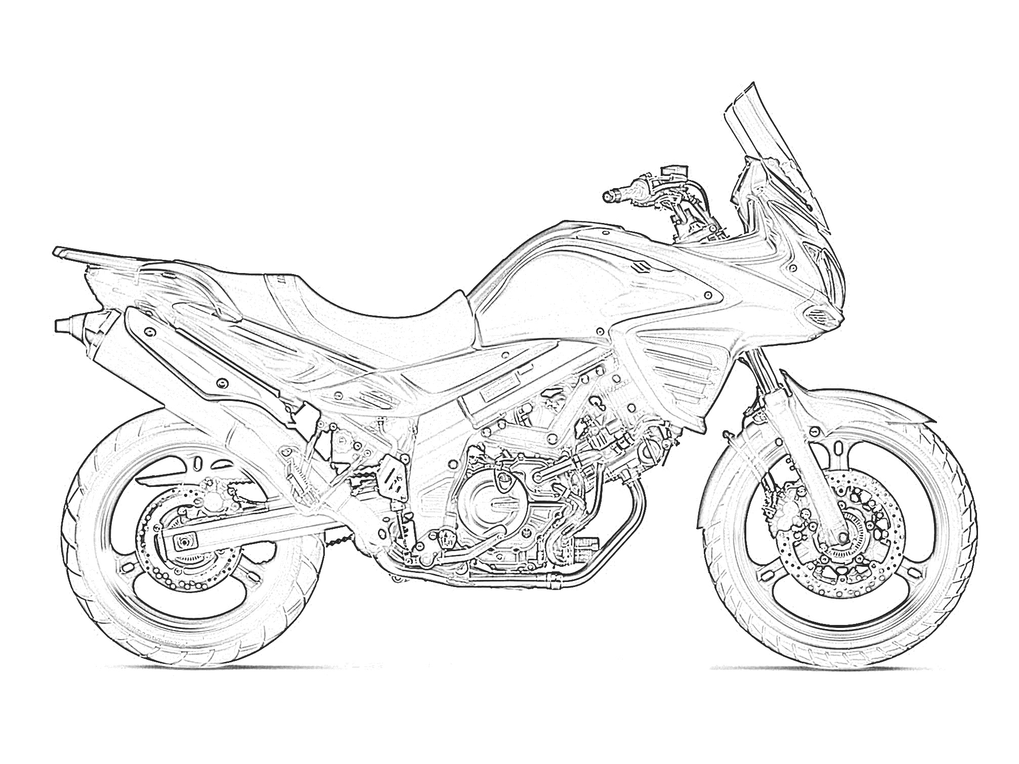 Download Printables Free Motorcycle Coloring Pages | BAPS