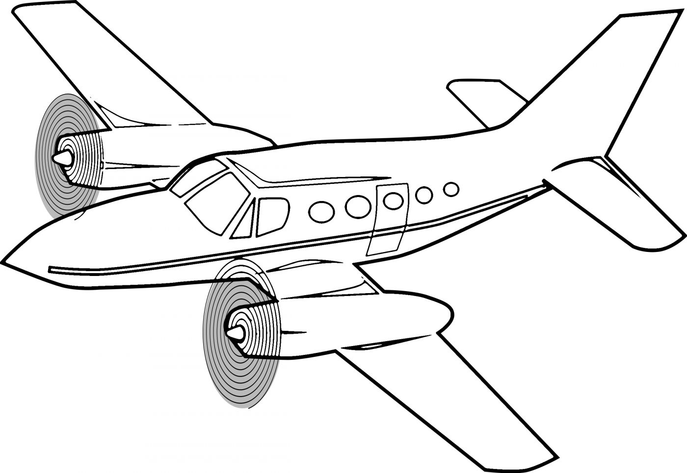 10 Free Airplane Coloring Pages for Kids