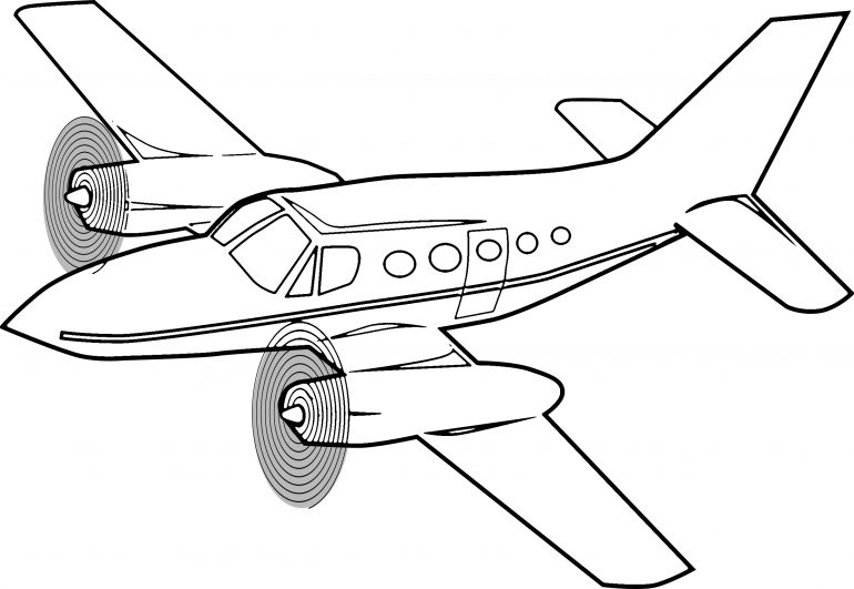 10 Free Airplane Coloring Pages for Kids