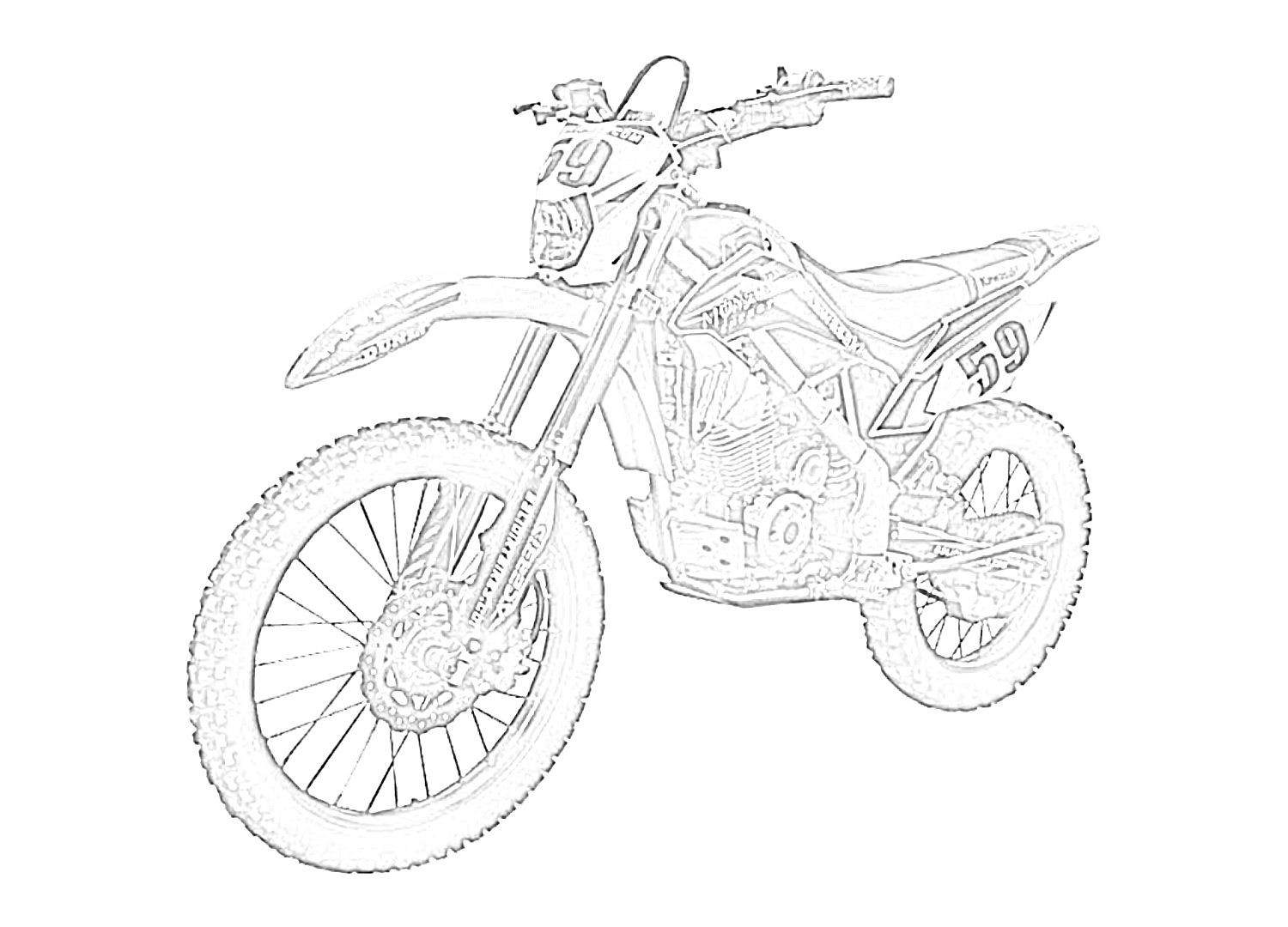 Download 10 Free Dirt Bike Coloring Pages for Kids | Save, Print ...