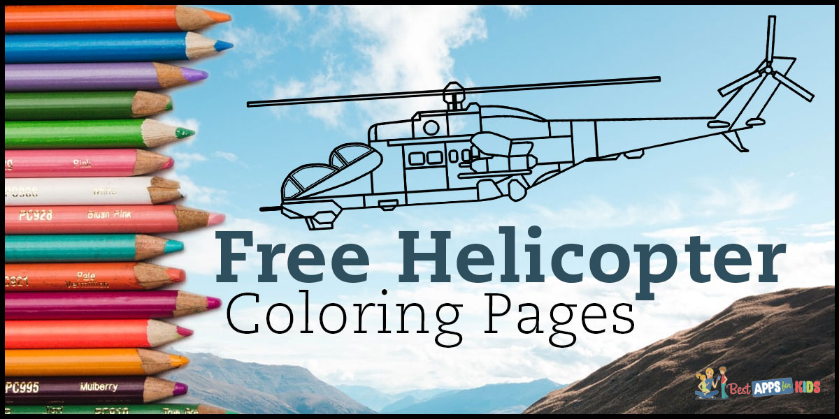 8 Free Helicopter Coloring Pages For Kids Save Print Enjoy