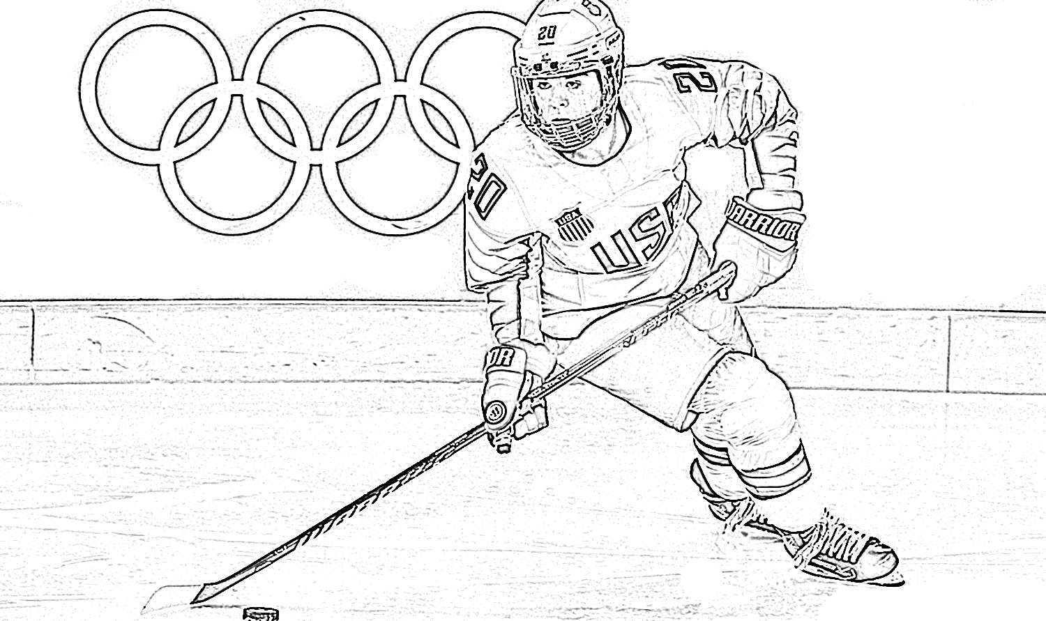 Hockey Coloring Pages Printable Free Printable Templates