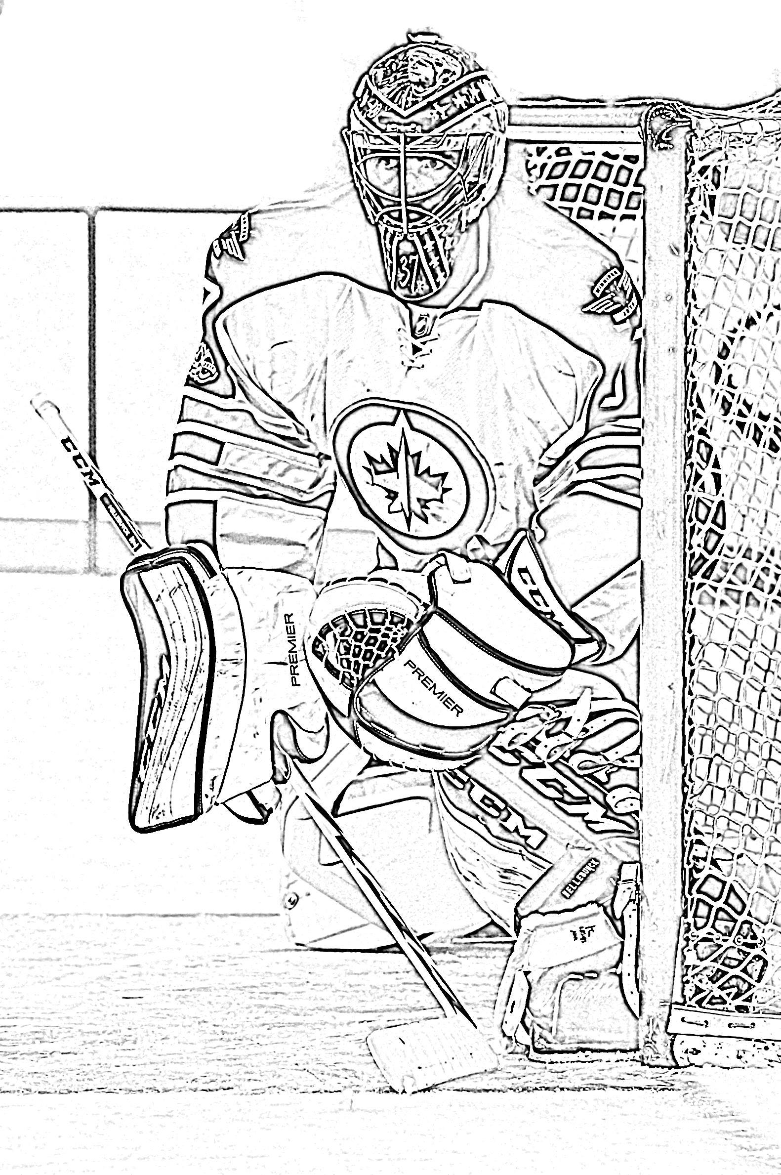 Printable Hockey Coloring Pages