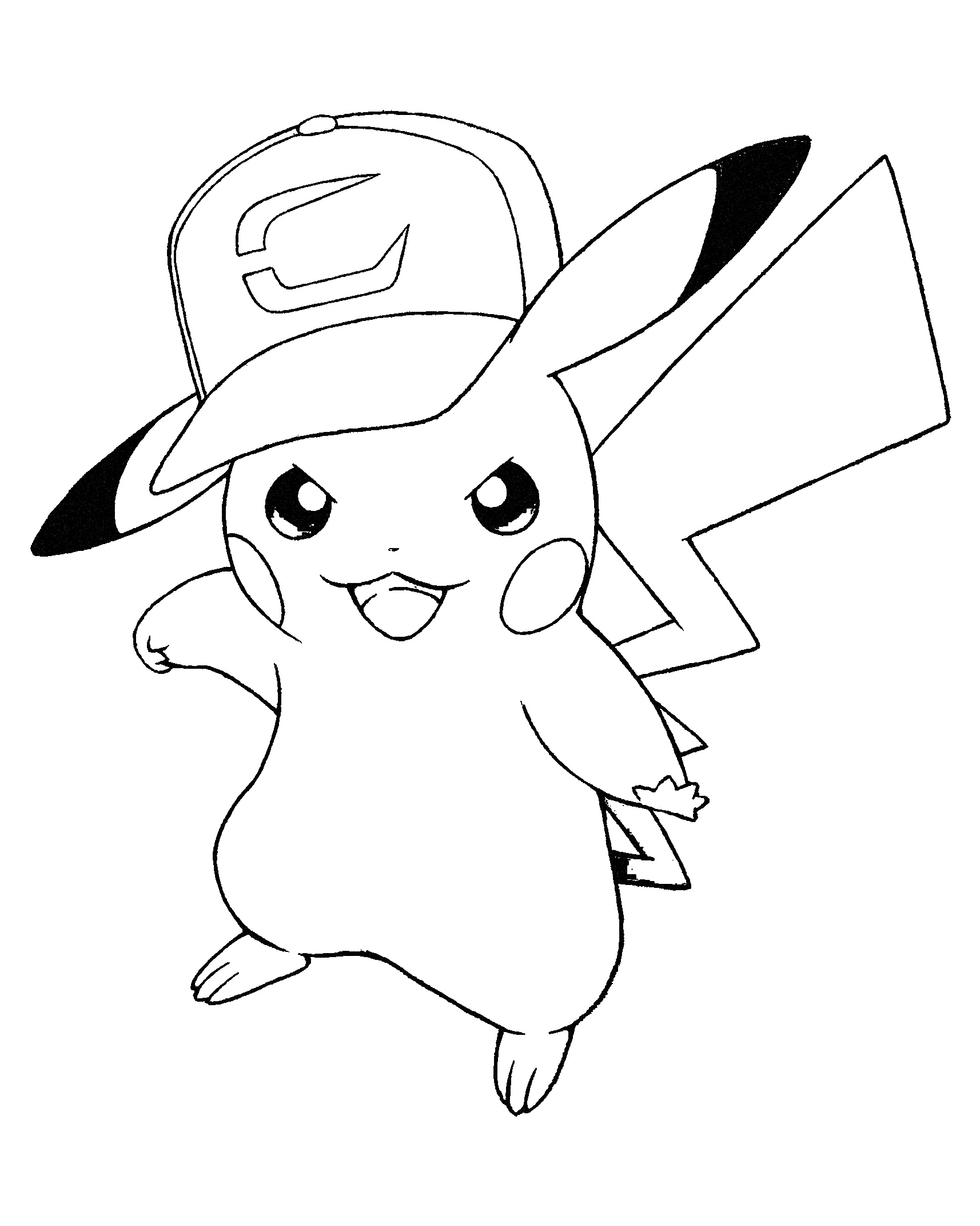 Cute Pikachu Coloring Pages For Kids | aesthetic name