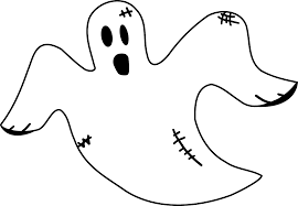 Spooky Halloween Ghost Coloring Page