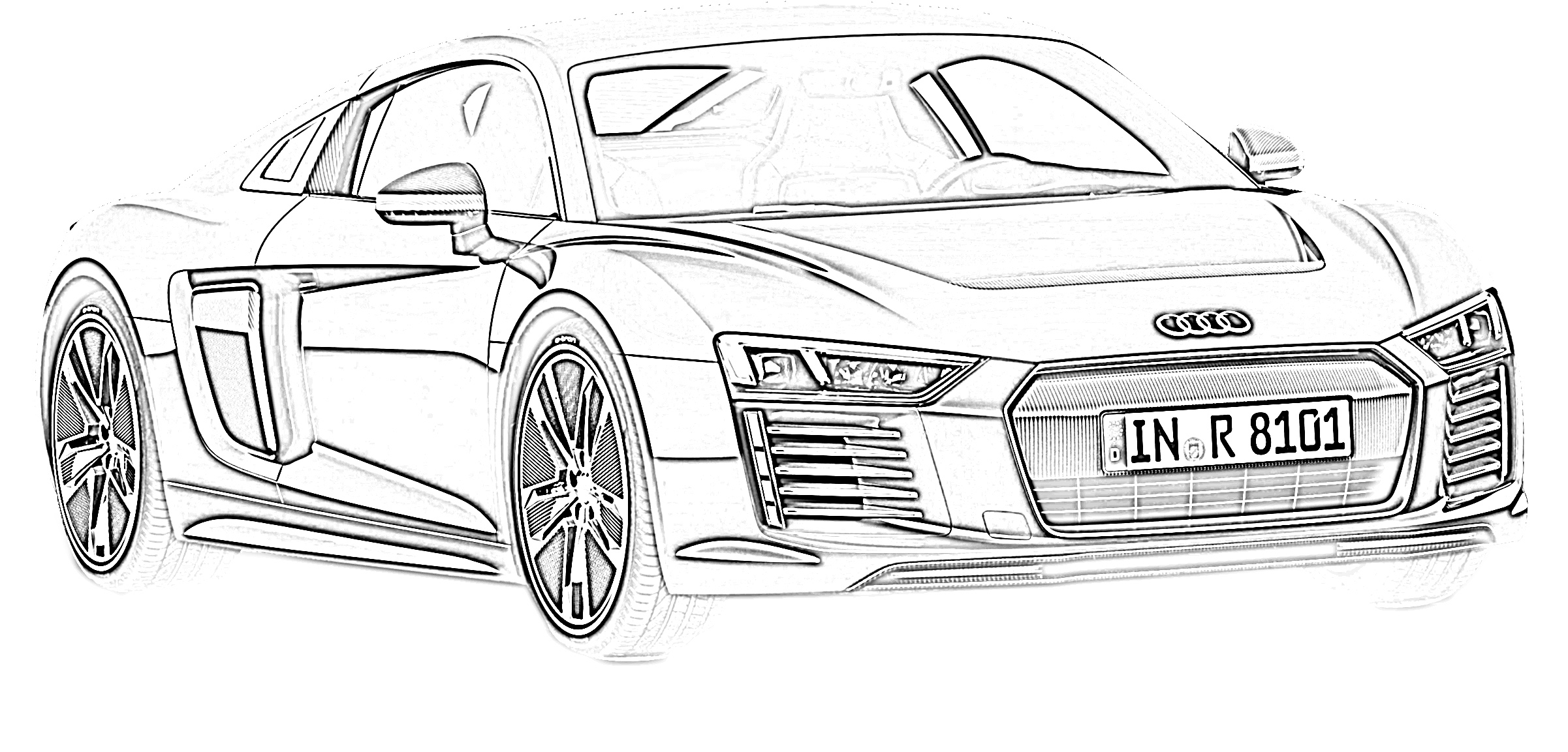 Download Audi R8 Super Car Coloring Pages ~ All About Super Cars ...