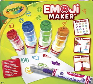 Crayola Emoji Stamp Maker, Marker Maker, Gift, Ages 6, 7, 8, 9, 10, 11, 12
