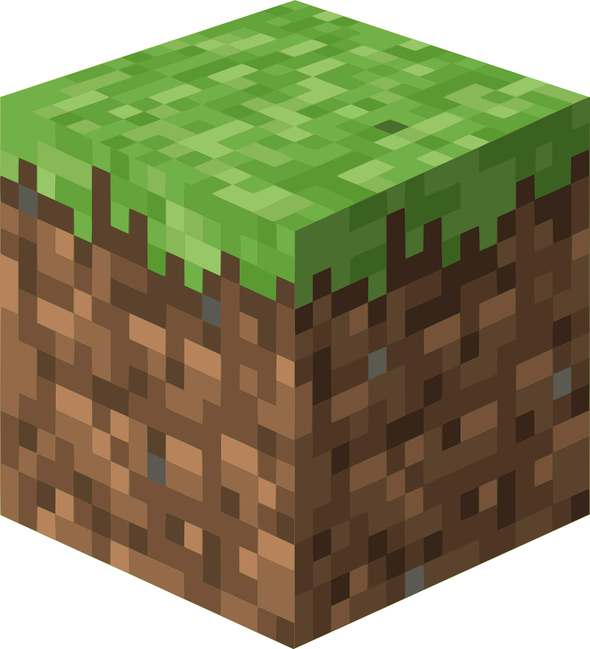 Block of Minecraft grass